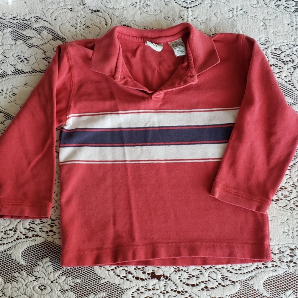 Vintage GAP Boy's Long Sleeve Polo Shirt XS